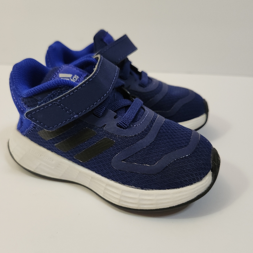 Adidas DURAMO 10 Lucid Blue/Black HP5814 Light motion Unisex Toddler Size 5K US